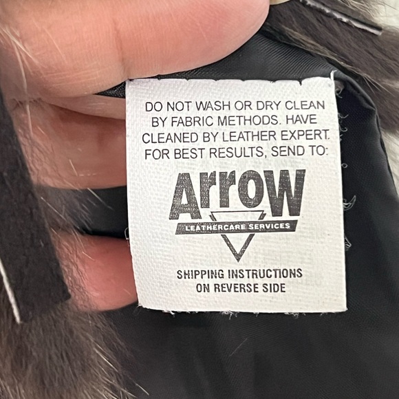 Raffaelo Leather Suede Coat with Fur Trim - Picture 11 of 14